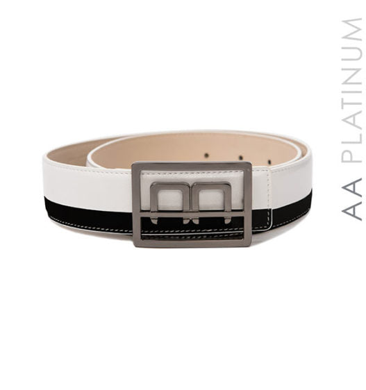 Platinum Leather Belt