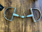 White Rubber Barrel Stainless Steel Dee Ring Bit