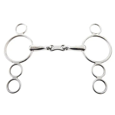 French Link Three Ring Dutch Gag Bit