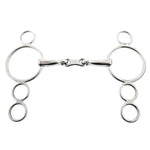 French Link Three Ring Dutch Gag Bit