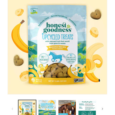Honest To Goodness™ Upcycled Horse Treats – Banana