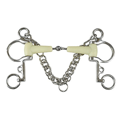 Apple Pelham Bit with Stainless Steel Rings
