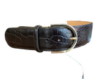 Leather C Belt Croc Embossed