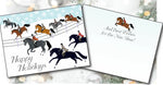Christmas Card: Fox Hunting Scene