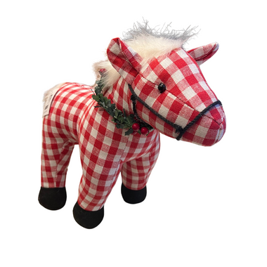 Plaid GiftCraft Horse