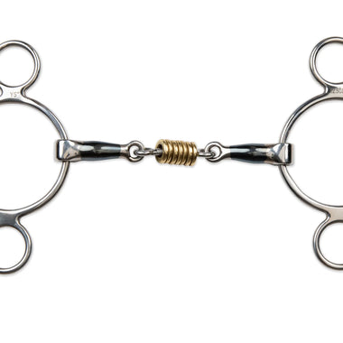 Blue Sweet Iron Two Ring Gag Brs Rollers