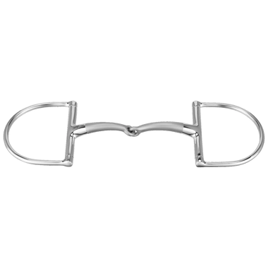 Satinox Dee Ring Single Jointed Snaffle Bit