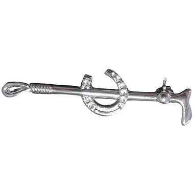 Silver Horseshoe Stock Pin