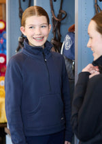 Kids Etched Equine Half Zip Sweatshirt