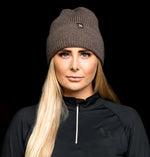 Ava Woolblend Knitted Beanie with Cuff