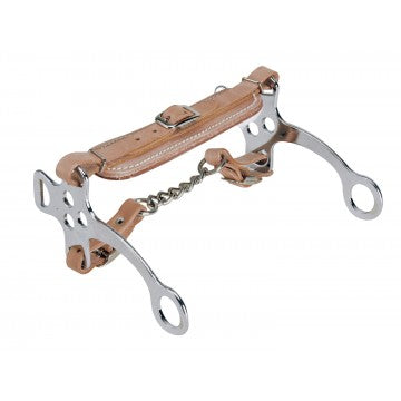 Stainless Steel Flat Fleece Lined Hackamore