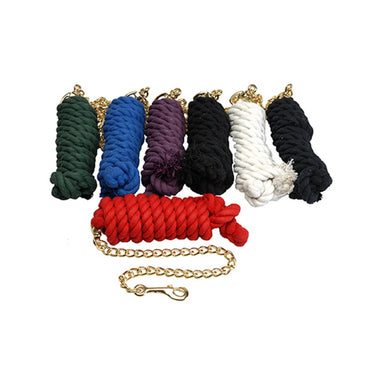 Jacks Imports
Cotton Lead Rope with 20" Brass Plated Chain