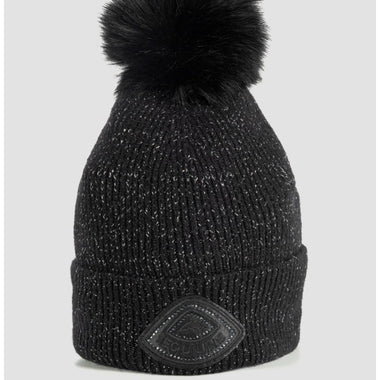 Lurex Hat With Pom Pom
