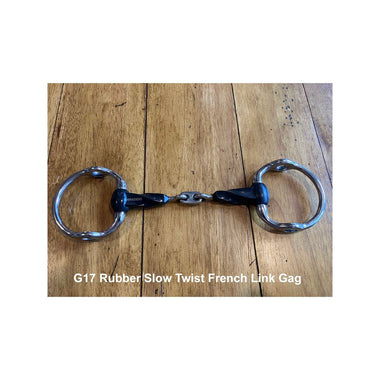 Rubber Slow Twist French Link Gag