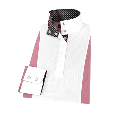 Girls "Luna II" Pink Long Sleeve Performance Show Shirt