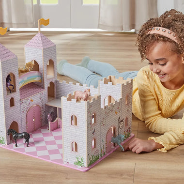 Unicorn Magic Deluxe Wood Castle Playset
