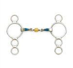 3 Ring Gag With Loose Copper Roller Disks