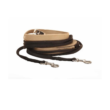 Tory Leather Web Driving Lines with Rolled Ends