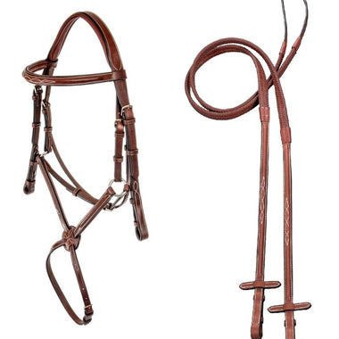 Imperial Figure 8 Bridle with Rubber Reins