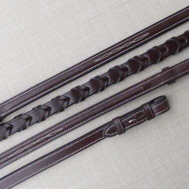 5/8" Round Raised Fancy Laced Reins