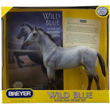 Breyer Freedom Series Wild Blue Book and Model Set Front Packaging