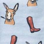 Centaur Ranch Adult Boot Sock Donkey N' Boots Print