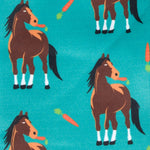 Centaur Ranch Adult Boot Sock Horse N' Carrots Print