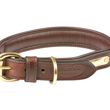 Weatherbeeta Padded leather Dog Collar