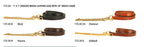 Leather Lead with Solid Brass
