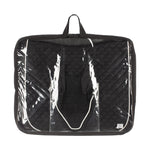 Equinavia Voss All Purpose Saddle Pad and Bonnet Set Black/White in Package 