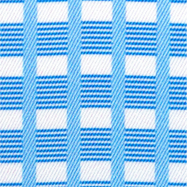 Girls "Luna II" Light Blue Short Sleeve Performance Show Shirt with Blue Checks Trim