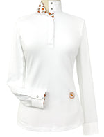 Pumpkins Girls Talent Yarn Straight Collar Long Sleeve Show Shirt