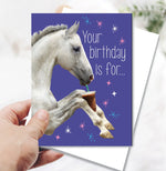 “Your birthday is for…” Card