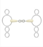 French Link 3-Ring Gag Bit