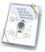 Noses Are Red, Fingers Are Blue Cards