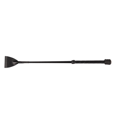 Huntley Black Leather Crop 16”