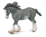 Breyer CollectA Black Sabino Roan Clydesdale Stallion