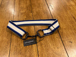 Black Bit Buckle Stripe Stretch Belt