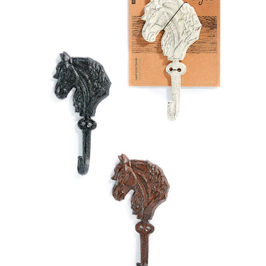 Left Facing Horse Head Wall Hook