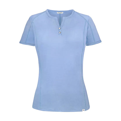 Liza Short Sleeve Split Neck Training Shirt