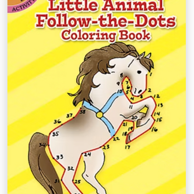 The Little Animal Follow-The-Dots Coloring Book