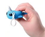 Squishy Narwhal with Glitter Eyes
