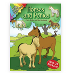 Horses and Ponies: Coloring and Sticker Fun