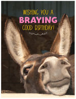 "Braying Good Birthday" Card