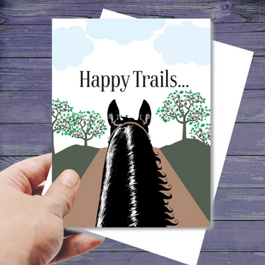 "Happy Trails" Birthday Card