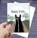 "Happy Trails" Birthday Card