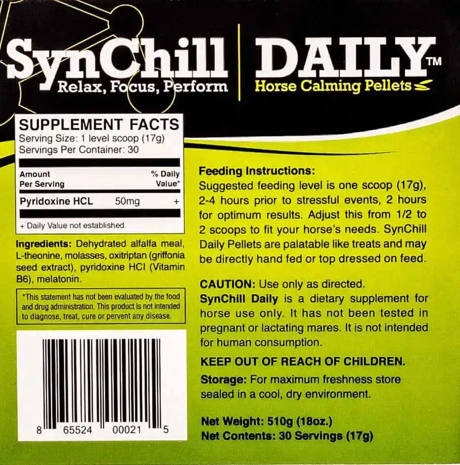 SynChill Daily Horse Calming Supplement