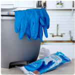 blue gloves