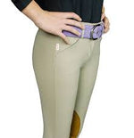 Kids Trophy Hunter Front Zip Breeches and Jodhpurs- Tan