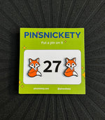 Fox Number Pins